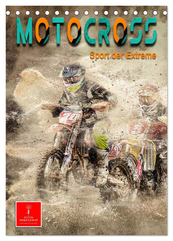 Motocross - Sport der Extreme (Tischkalender 2027 DIN A5 hoch), CALVENDO Monatskalender