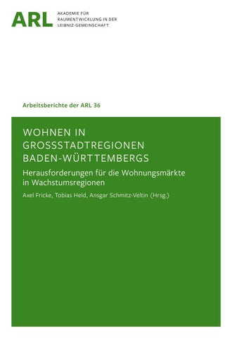 Wohnen in Großstadtregionen Baden-Württembergs –