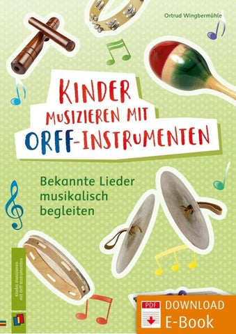 Kinder musizieren mit Orff-Instrumenten