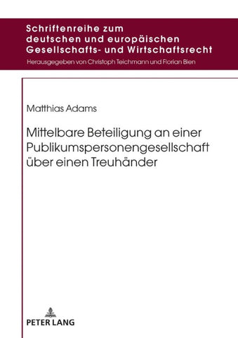Mittelbare Beteiligung an einer Publikumspersonengesellschaft ueber einen Treuhaender
