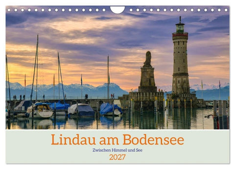 Lindau am Bodensee - Zwischen Himmel und See (Wandkalender 2027 DIN A4 quer), CALVENDO Monatskalender