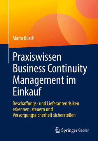 Praxiswissen Business Continuity Management im Einkauf