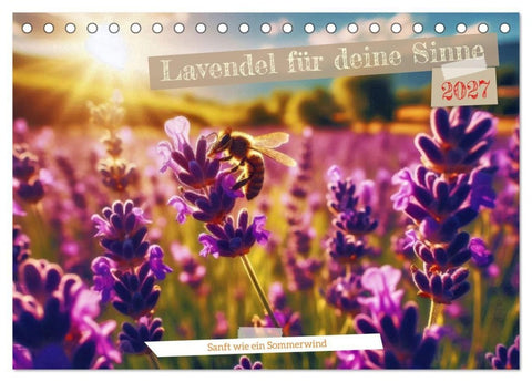 Lavendel für deine Sinne (Tischkalender 2027 DIN A5 quer), CALVENDO Monatskalender