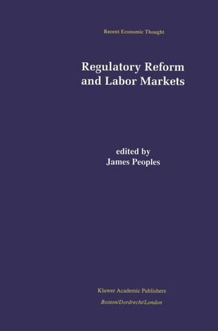 Regulatory Reform and Labor Markets