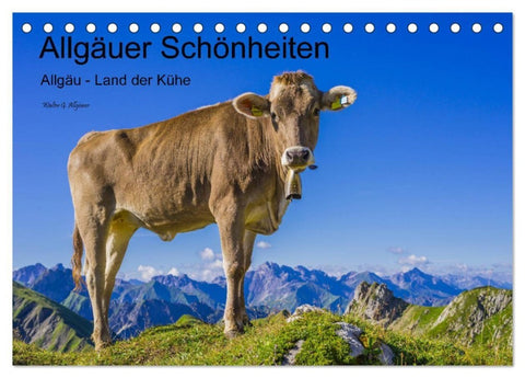 Allgäuer Schönheiten Allgäu - Land der Kühe (Tischkalender 2027 DIN A5 quer), CALVENDO Monatskalender