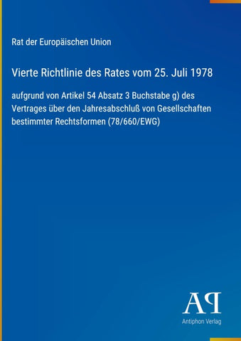 Vierte Richtlinie des Rates vom 25. Juli 1978