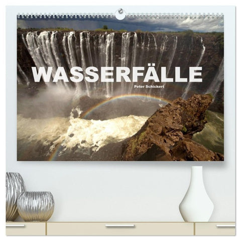Wasserfälle (hochwertiger Premium Wandkalender 2027 DIN A2 quer), Kunstdruck in Hochglanz