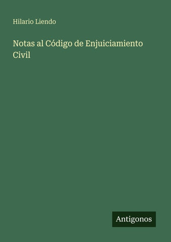 Notas al Código de Enjuiciamiento Civil