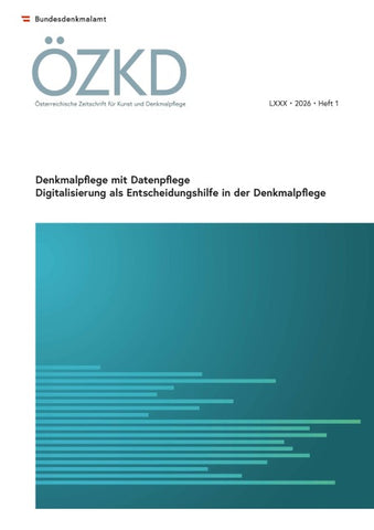 Österreichische Zeitschrift für Kunst und Denkmalpflege LXXX, Heft 1