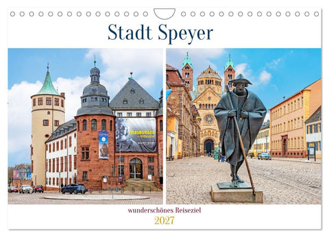 Stadt Speyer - wunderschönes Reiseziel (Wandkalender 2027 DIN A4 quer), CALVENDO Monatskalender