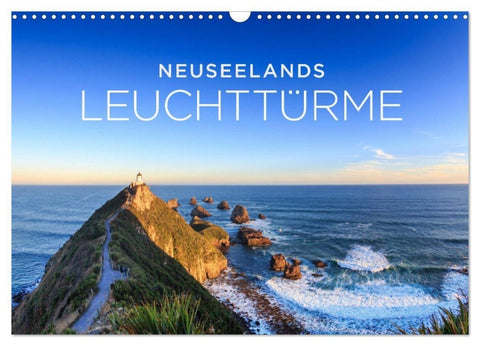 Neuseelands Leuchttürme (Wandkalender 2027 DIN A3 quer), CALVENDO Monatskalender