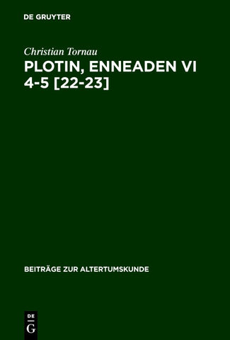 Plotin, Enneaden VI 4-5 [22-23]