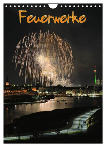 Feuerwerke Terminplaner (Wandkalender 2026 DIN A4 hoch), CALVENDO Monatskalender