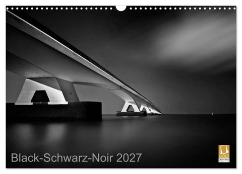 Black-Schwarz-Noir 2027 (Wandkalender 2027 DIN A3 quer), CALVENDO Monatskalender