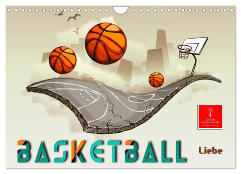 Basketball Liebe (Wandkalender 2027 DIN A4 quer), CALVENDO Monatskalender