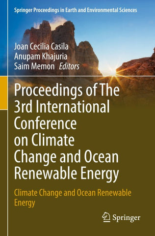 Proceedings of The 3rd International Conference on Climate Change and Ocean Renewable Energy