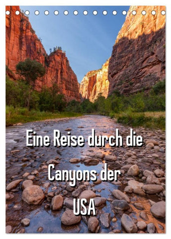 Eine Reise durch die Canyons der USA (Tischkalender 2026 DIN A5 hoch), CALVENDO Monatskalender
