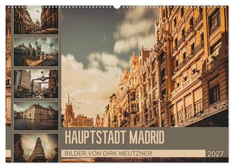 Hauptstadt Madrid (Wandkalender 2027 DIN A2 quer), CALVENDO Monatskalender