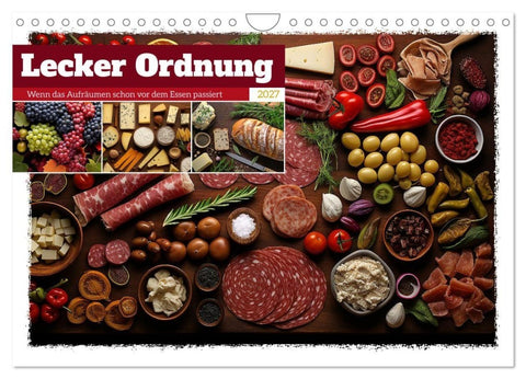 Lecker Ordnung (Wandkalender 2027 DIN A4 quer), CALVENDO Monatskalender