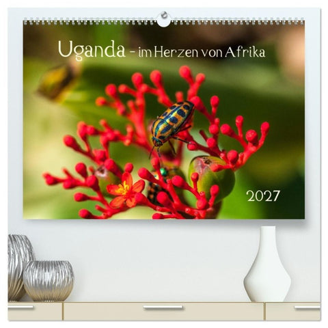 Uganda - im Herzen von Afrika (hochwertiger Premium Wandkalender 2027 DIN A2 quer), Kunstdruck in Hochglanz