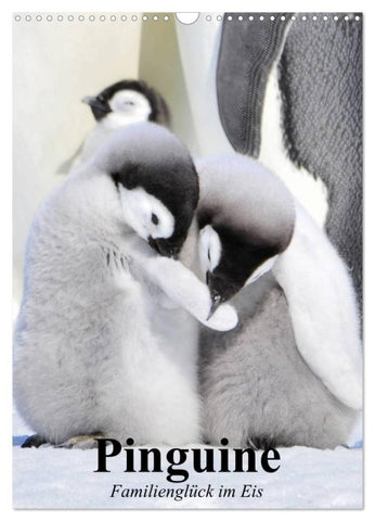 Pinguine. Familienglück im Eis (Wandkalender 2026 DIN A3 hoch), CALVENDO Monatskalender