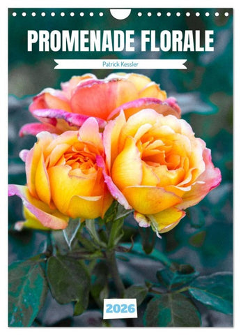 Promenade florale (Calendrier mural 2026 DIN A4 horizontal), CALVENDO calendrier mensuel