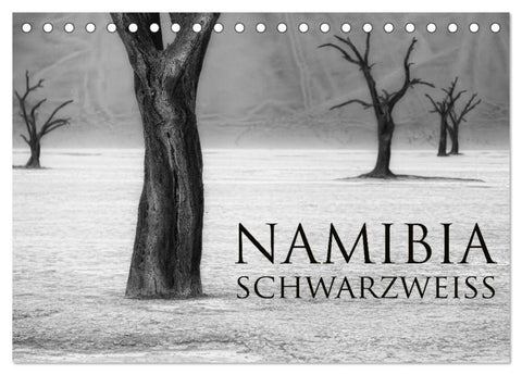 Namibia schwarzweiß (Tischkalender 2027 DIN A5 quer), CALVENDO Monatskalender