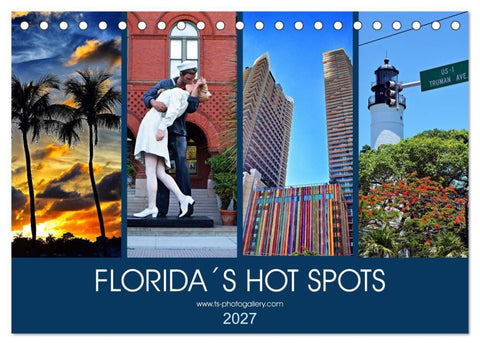 Florida Spots II (Tischkalender 2027 DIN A5 quer), CALVENDO Monatskalender