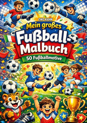 Mein großes Fußball-Malbuch