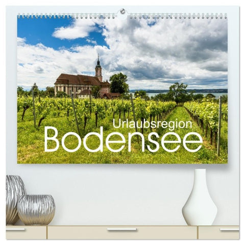 Urlaubsregion Bodensee (hochwertiger Premium Wandkalender 2027 DIN A2 quer), Kunstdruck in Hochglanz