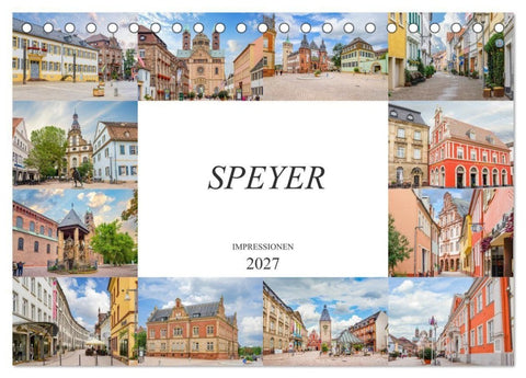 Speyer Impressionen (Tischkalender 2027 DIN A5 quer), CALVENDO Monatskalender
