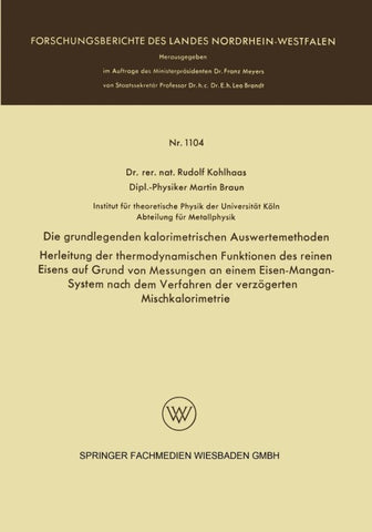 Die grundlegenden kalorimetrischen Auswertemethoden