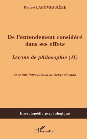 De l'entendement considéré dans ses effets