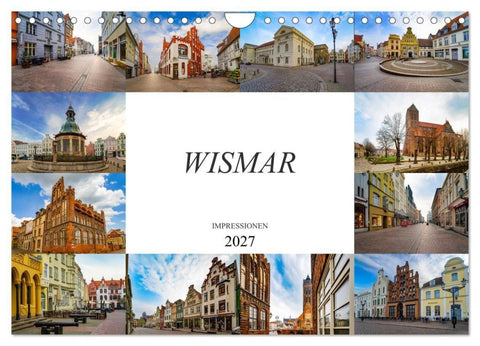 Wismar Impressionen (Wandkalender 2027 DIN A4 quer), CALVENDO Monatskalender