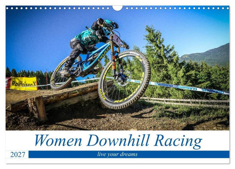 Women Downhill Racing (Wandkalender 2027 DIN A3 quer), CALVENDO Monatskalender