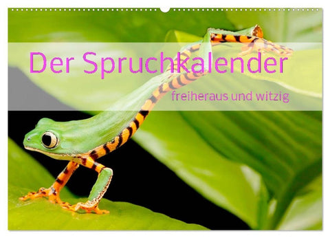 Der Spruchkalender - freiheraus und witzig (Wandkalender 2027 DIN A2 quer), CALVENDO Monatskalender