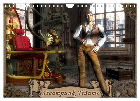 Steampunk Träume (Wandkalender 2027 DIN A4 quer), CALVENDO Monatskalender