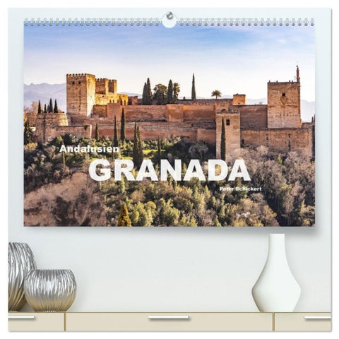 Andalusien - Granada (hochwertiger Premium Wandkalender 2027 DIN A2 quer), Kunstdruck in Hochglanz