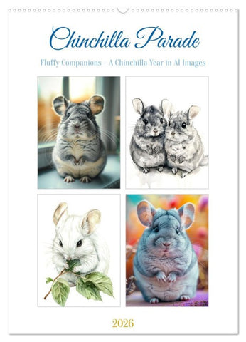 Chinchilla Parade (Wall Calendar 2026 DIN A2 portrait), CALVENDO 12 Month Wall Calendar
