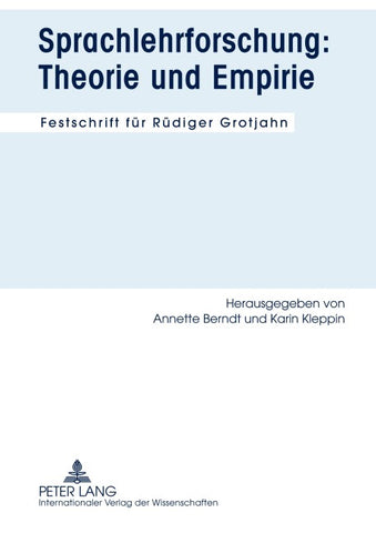 Sprachlehrforschung: Theorie und Empirie
