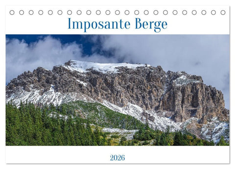 Imposante Berge (Tischkalender 2026 DIN A5 quer), CALVENDO Monatskalender