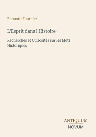 L'Esprit dans l'Histoire