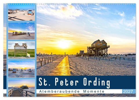 St. Peter Ording - Atemberaubende Momente (Wandkalender 2027 DIN A2 quer), CALVENDO Monatskalender
