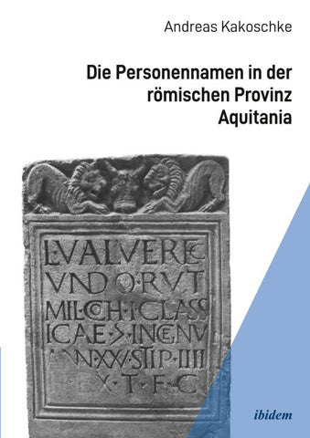 Die Personennamen in der römischen Provinz Aquitania