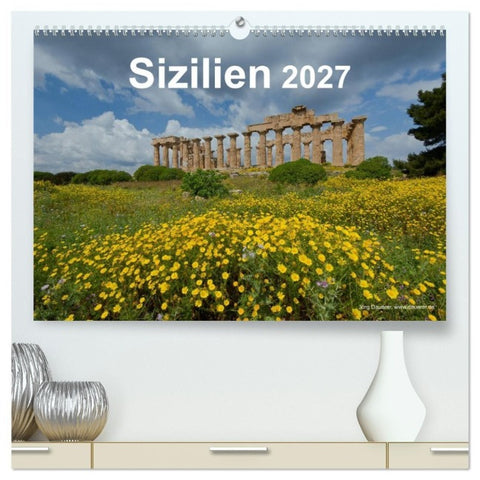 Sizilien 2027 (hochwertiger Premium Wandkalender 2027 DIN A2 quer), Kunstdruck in Hochglanz