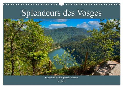 Splendeurs des Vosges (Calendrier mural 2026 DIN A3 vertical), CALVENDO calendrier mensuel