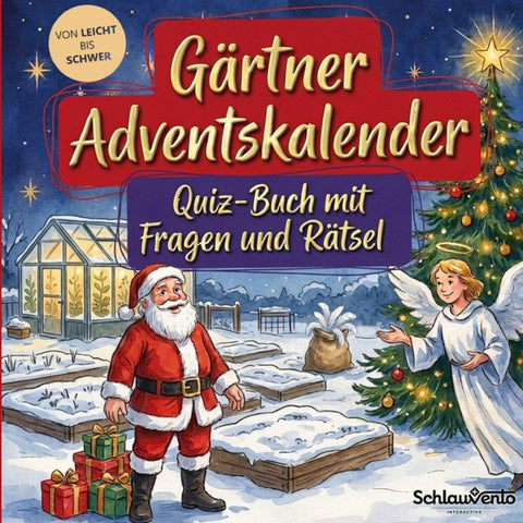 Gärtner-Adventskalender: Quiz-Buch mit Fragen und Rätsel