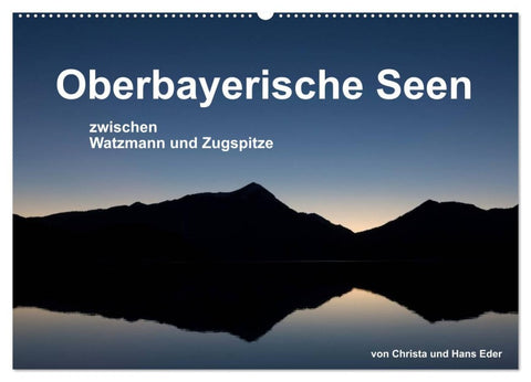 Oberbayerische Seen (Wandkalender 2026 DIN A2 quer), CALVENDO Monatskalender