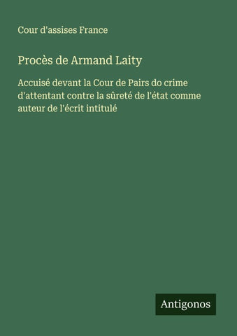 Procès de Armand Laity