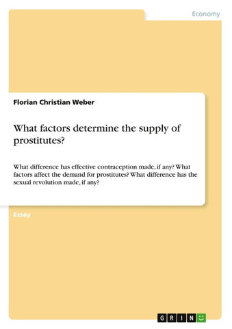 What factors determine the supply of prostitutes?
